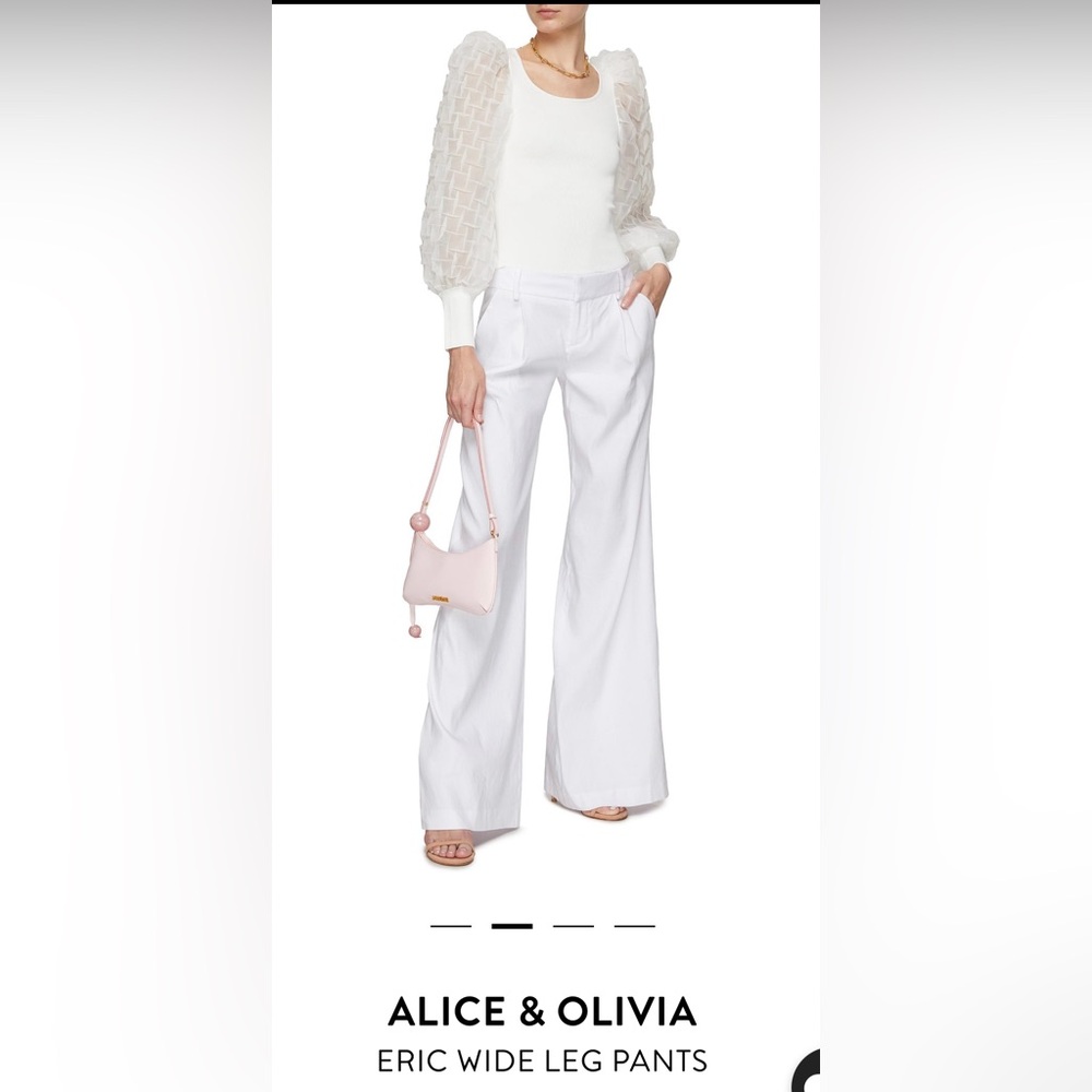 Alice + Olivia Eric Pants Linen blend